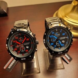 Two Brand New Men's Curren Chronometer Watch